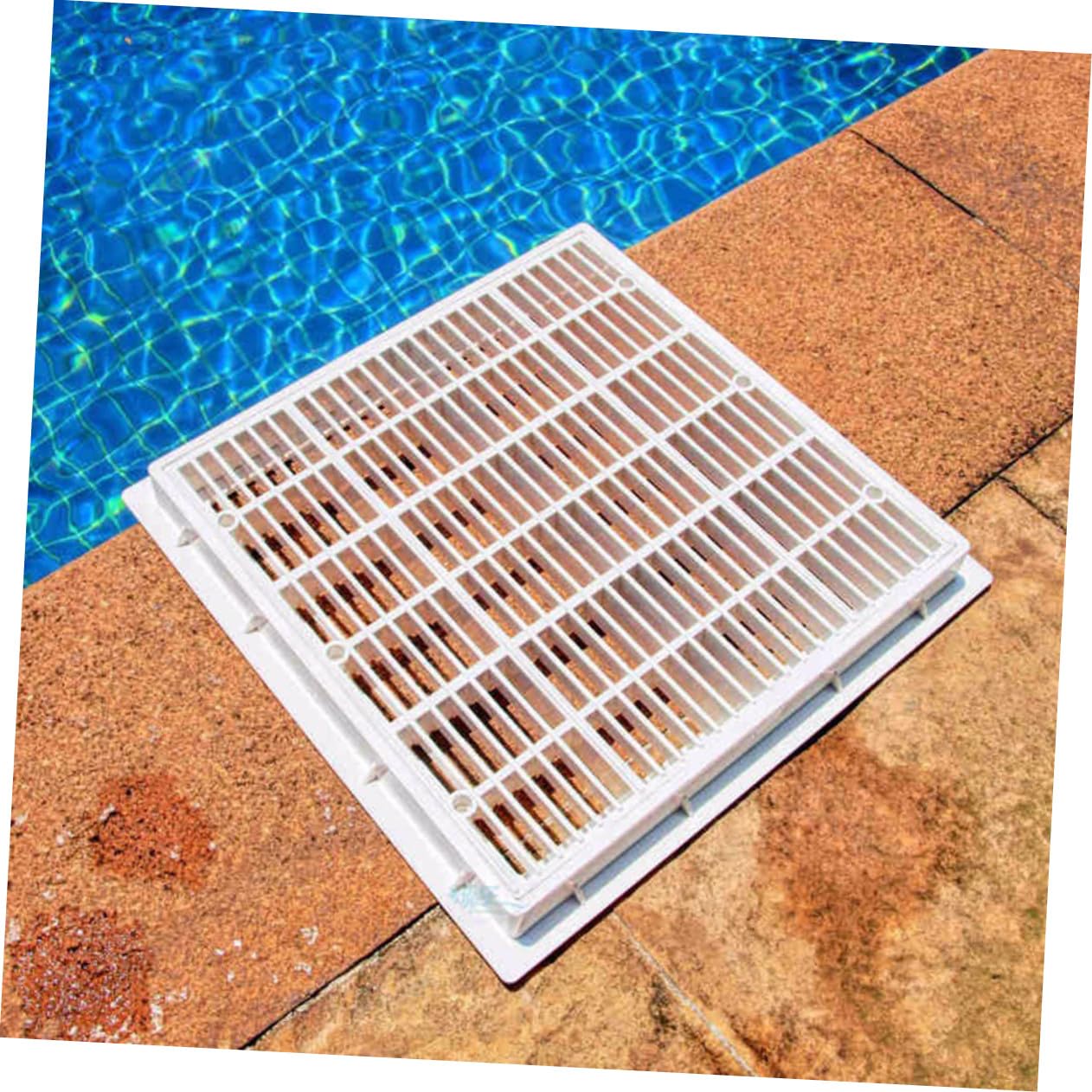 BESTonZON Drenaje Cuadrado para de Piscina de Accesorio Resistente para Exteriores Compatible con Parques Acuáticos y Spas Superficie Lisa para Limpieza Fácil Color