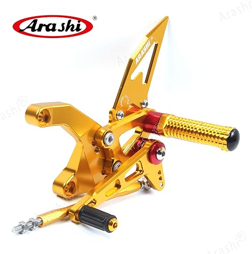 Miniatura 4 de Arashi (Versión 2.0) Reposapiés ajustables para Kawasaki Z900 ZR900 2020-2022 Accesorios de motocicleta Reposapiés ajustables Juego de clavijas