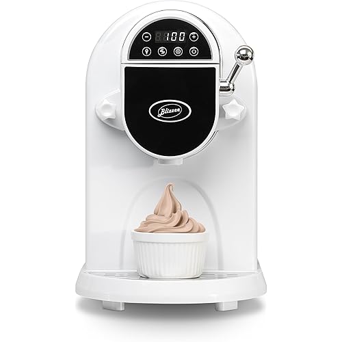 Soft Serve Ice Cream Machine 1.25Qt | No Pre-Freezing Automatic Ice Cream Maker | Built-In Compressor | LED Digital Display | Perfect for Soft Serve, Frozen Yogurt, Dairy Free Options and More
