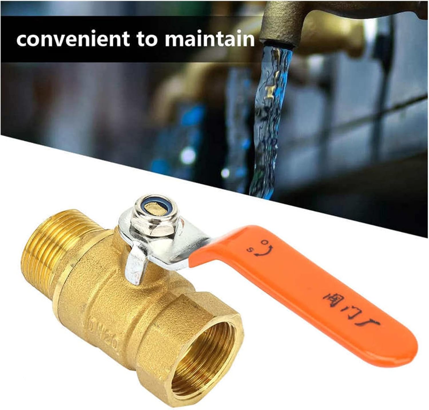 1pc DN32 1-1/4BSP Brass Pipe Female Thread Ball Valve 1.6MPa for Water Oil Gas Shut-Off Valve(1-1/2")