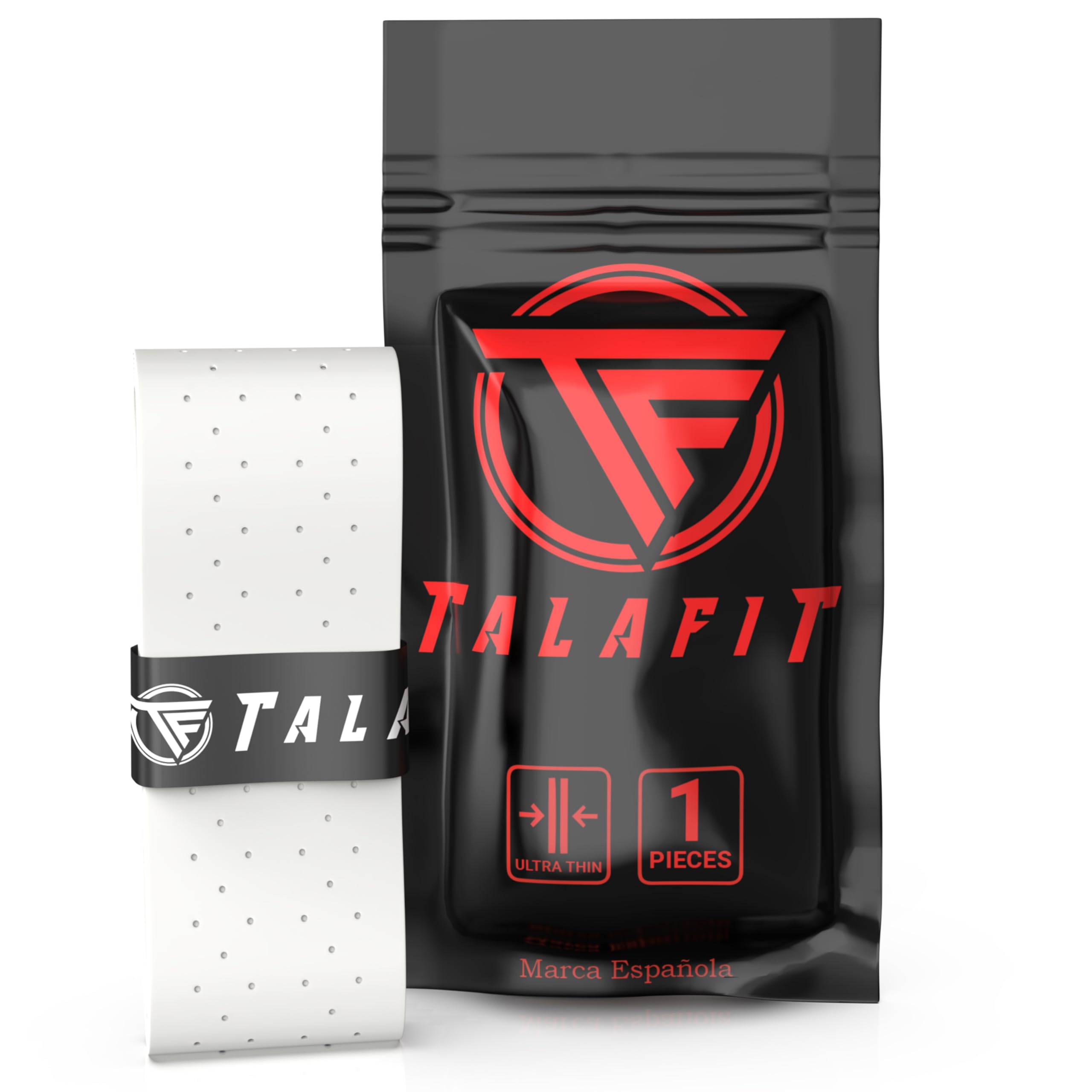 TALAFIT OverGrips Padel Ultra ADHERENTES - Grip Padel Modelo Pro - Empuñadura Pala Padel - Overgrip Pádel Perforados - - Grip Tenis - Accesorios Padel - Máximo Agarre…