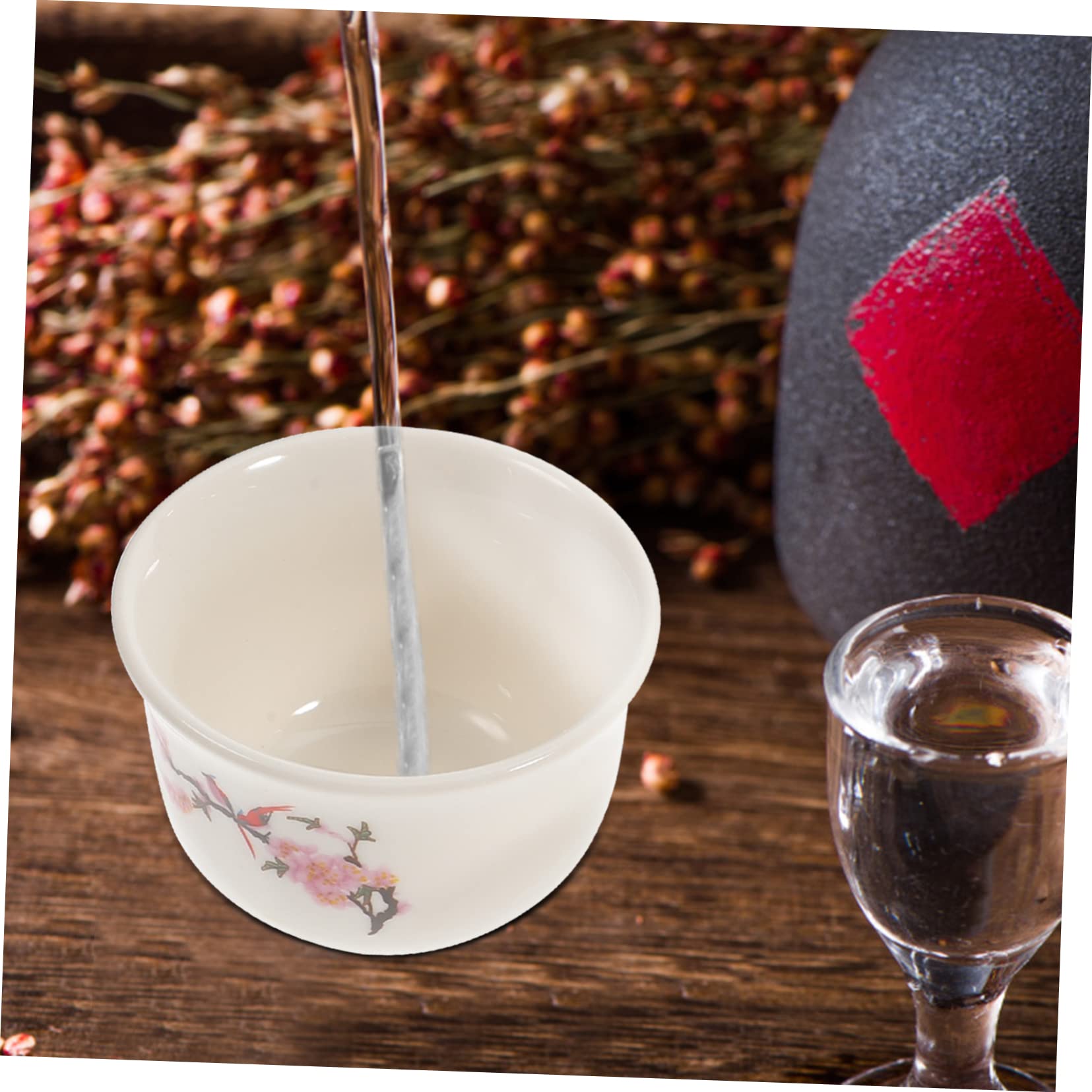 Cabilock 2 Set scaldavivande home decor decorazione casa servizio the mobile vino servizio da te tazza moderno più caldo Tazze l'inverno usa strumenti caldi per bere il vino ceramica