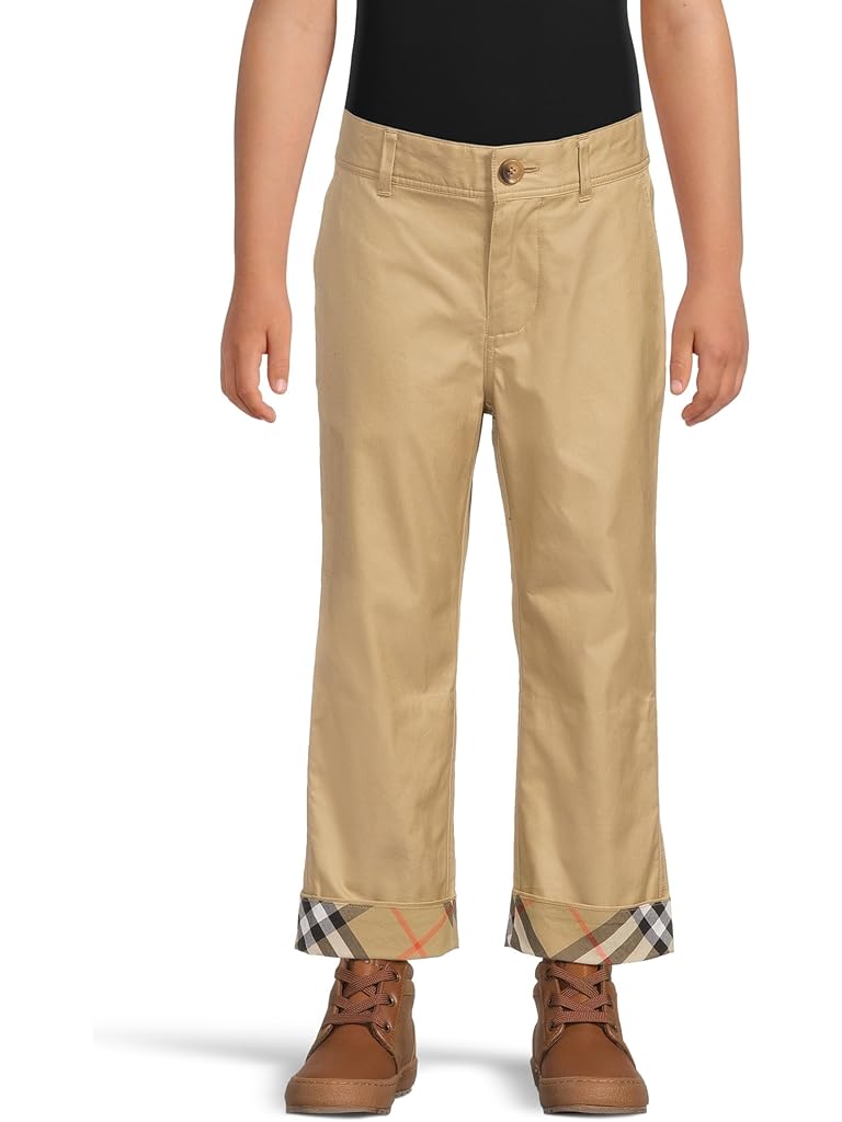 Beige Burberry Sheldon Check Trouser (big Kid)