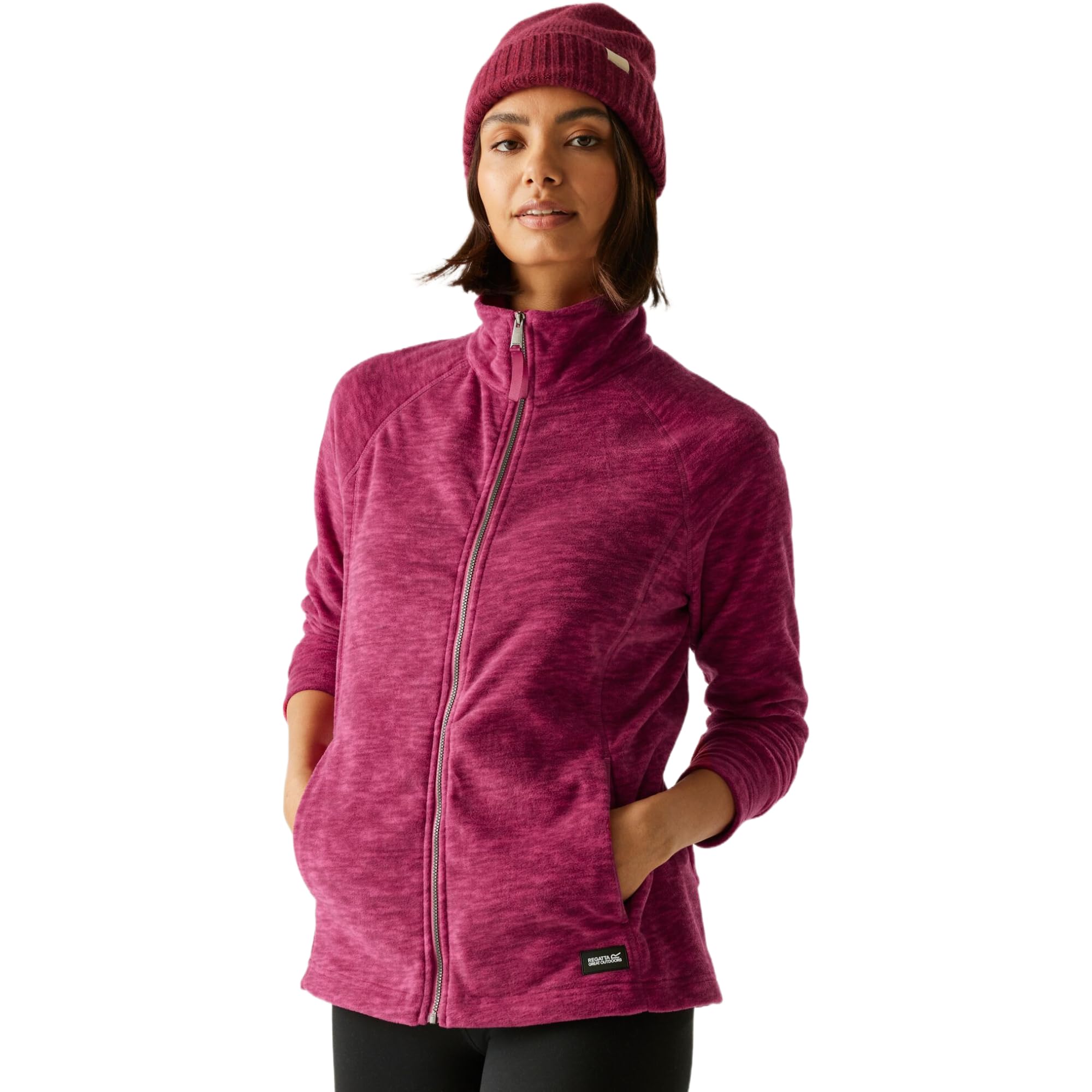 Regatta Womens Mayse Full Zip Long Sleeve Fleece Top Fig 16 Lilac