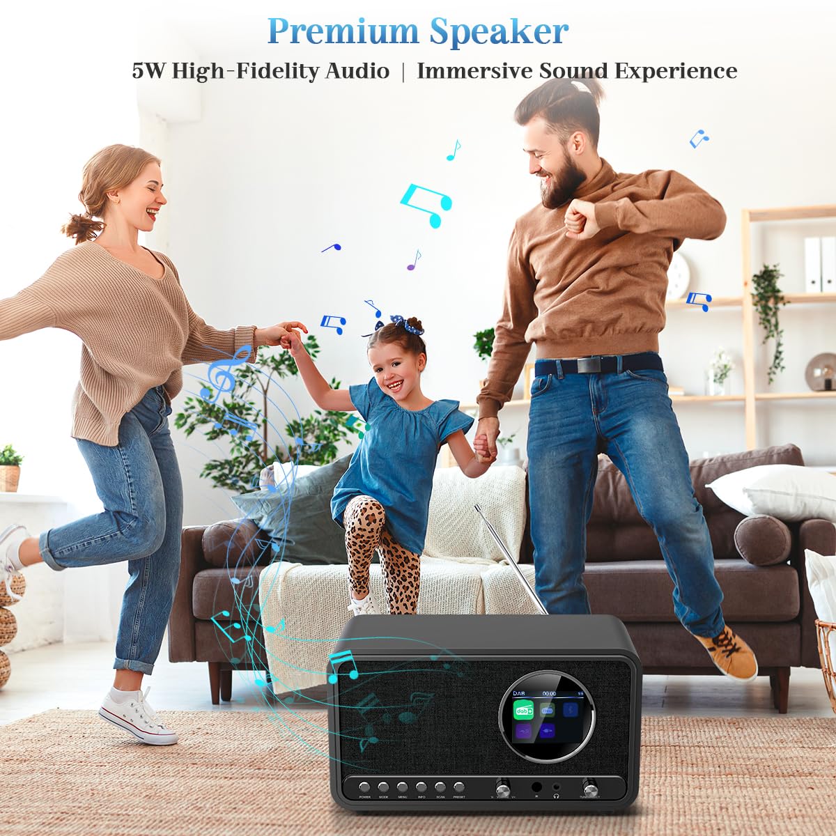 Radio DAB Plus con Bluetooth