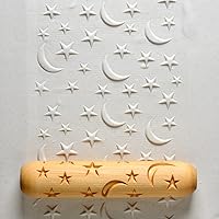 Vista 23 de MKM Pottery Tools Rodillos de mano grandes de madera para arcilla (BHR-01 Diagonal Basketweave)