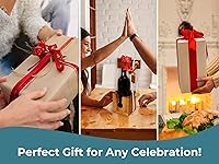 Vista 5 de BSIRI Rompecabezas de botella de vino - Desafiante soporte de botella de vino de madera 3D y juego de rompecabezas de bloqueo de vino para adultos.