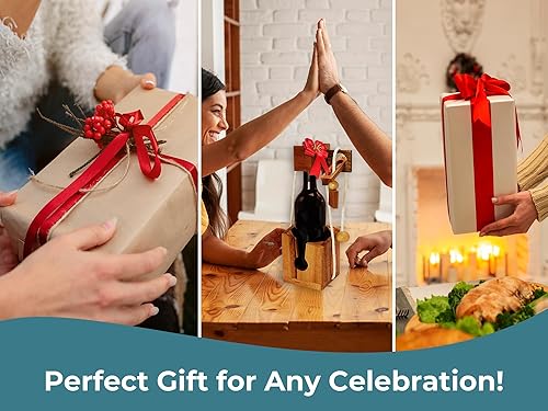 Miniatura 50 de BSIRI Think for Bottle Puzzle Challenging Brain Teaser y Holder Game Almacenamiento funcional Ideal para amantes de las botellas y regalos