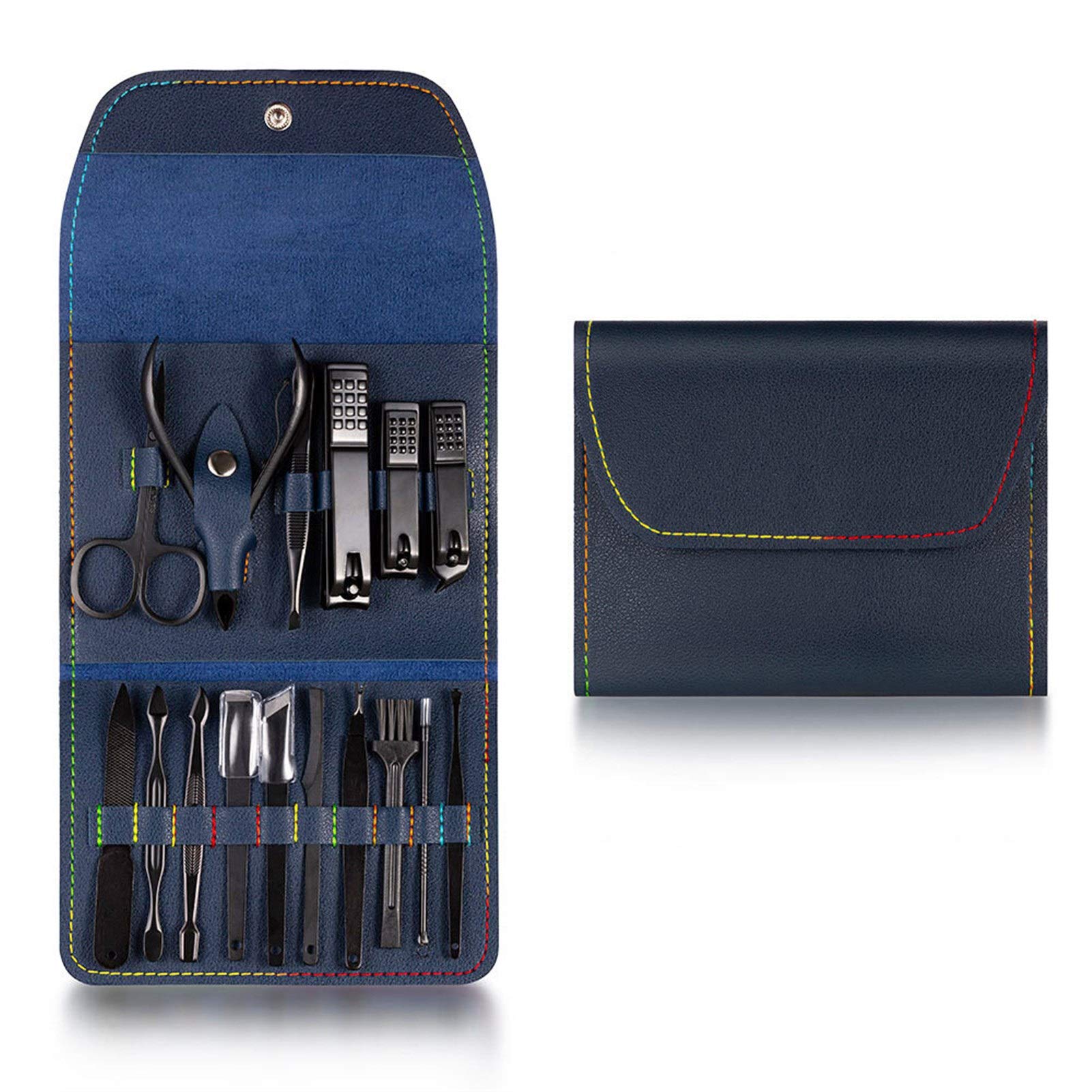 Ensemble de manucure complet pour prendre soin de ses ongles en voyage coffret de 16 pièces