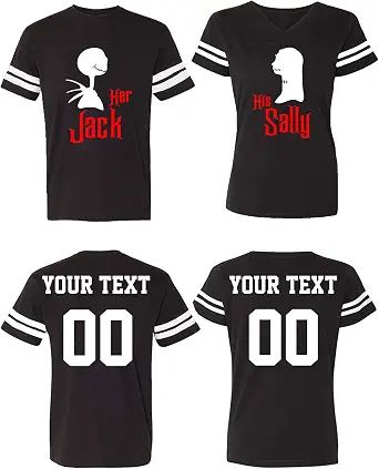Matching Couple Cotton Jerseys - His & Her T-Shirts