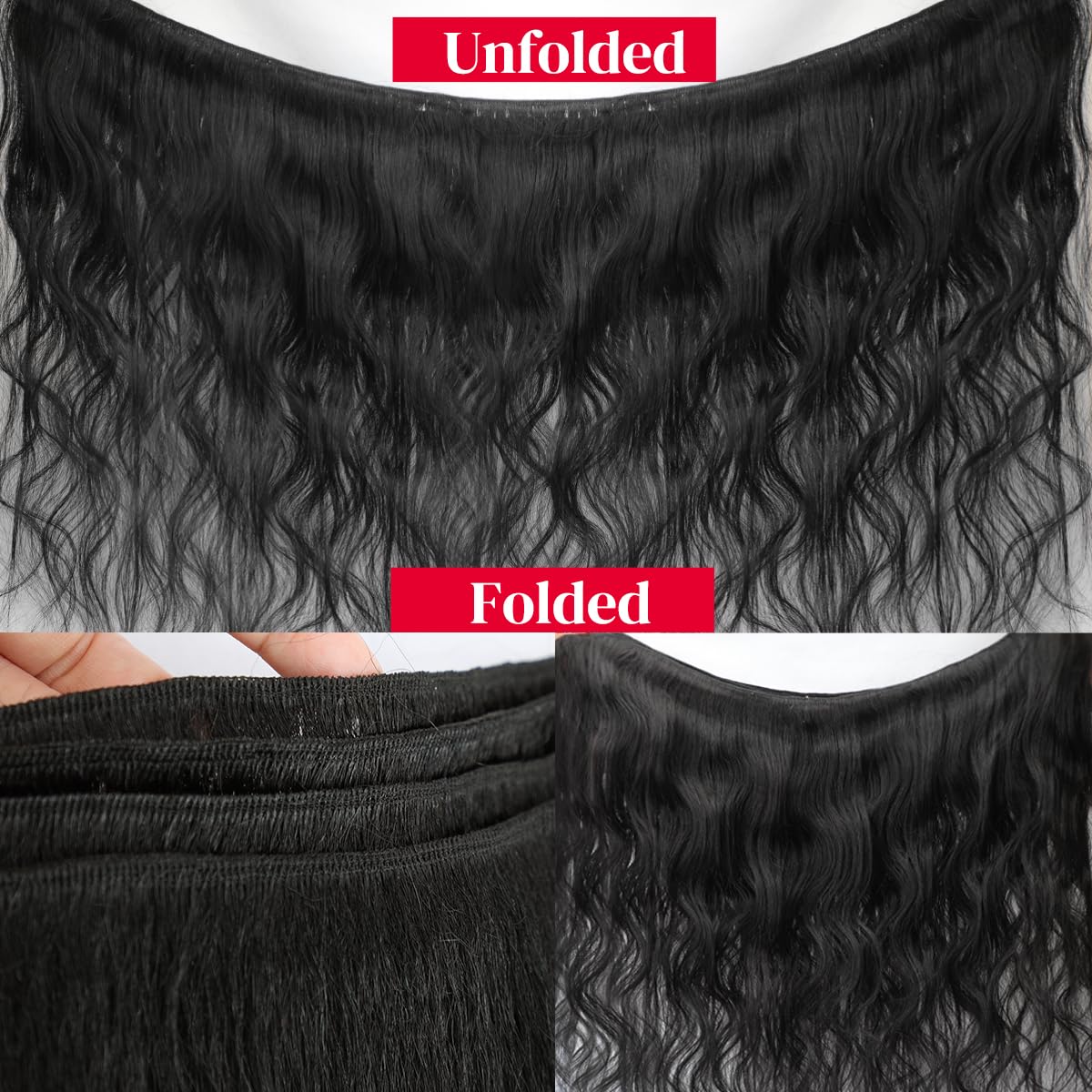 Human Hair Bundles 14 16 18 20 Inch 12A Body Wave Bundles Human Hair 100% Unprocessed Brazilian Raw Hair Extensions Natural Black