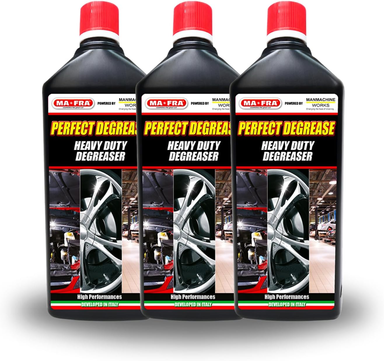 MAFRA Heavy Duty Perfect Degreaser (3L) for Car, Bike, Vehicles Engine, Wheel Rim Iron, Multi-Purpose Tough Grease Dirt Remover, Cleaner for Professional Use