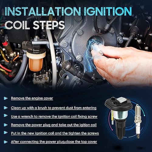 Miniatura 7 de Paquete de 5 bobinas de encendido con 5 bujías de iridio compatibles con GMC Canyon Envoy Chevrolet Colorado Blazer Trailblazer Isuzu i-280 i-290