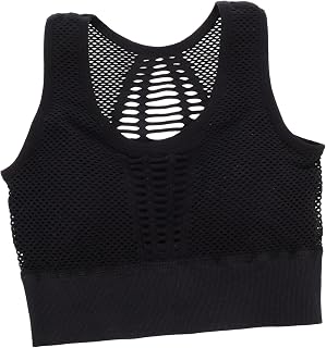 Fitness Bras Vest Sports Vest Running Sports Bra Open Back Sports Bra Workout Tank Top Workout Bras for Women Fitness Tank Tops Sports Gathered Vest Running Bras Vest Nylon Yoga Black