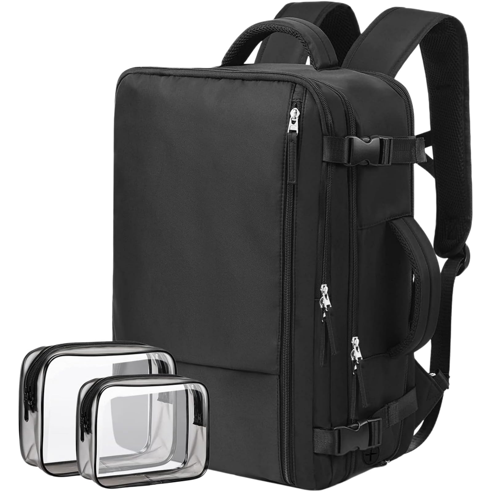 Zaino per Laptop da 16 Pollici, Sacchetto Viaggio Impermeabile con Grande capacità di Stoccaggio, Borsa All'aperto Casual-black-15 Inches