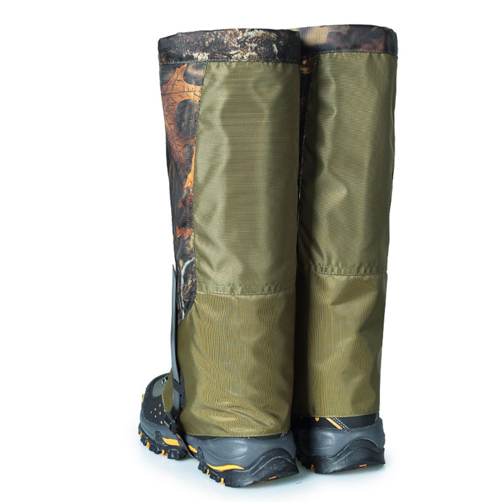 Guêtres de Jambe de Camouflage Couvre-Chaussures Imperméables, Guêtres de Chaussures Respirantes pour Hommes et Femmes, Guêtres de Bottes de Neige Réglables pour La Randonnée, Le Ski