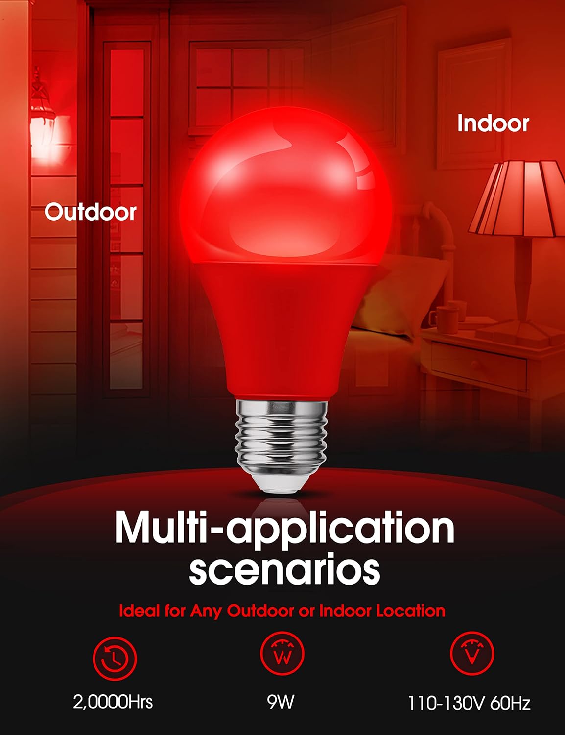 10 Red Bulbs + 2 Green Bulbs