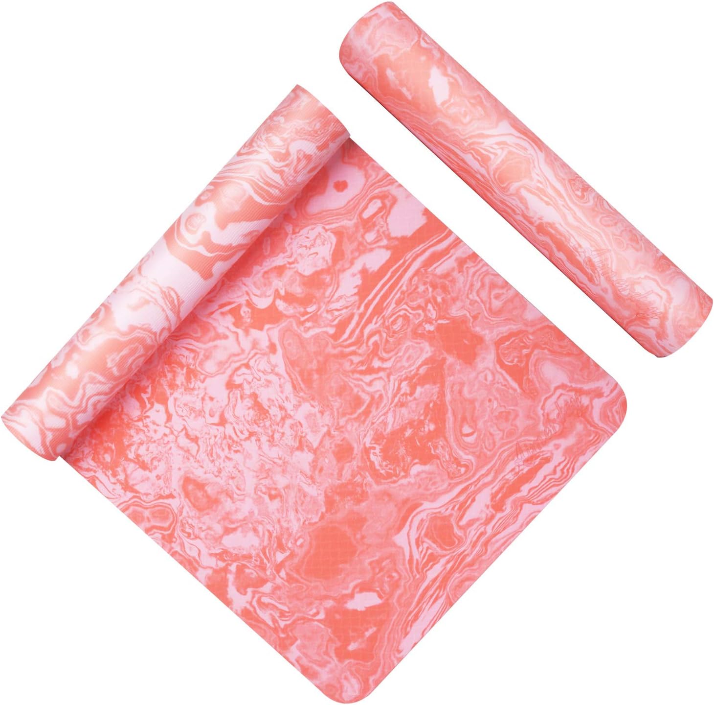 AIMERDAY Non Slip Yoga Mat Eco Friendly TPE Exercise Mat Premium Print 1/4 Inch Thick High Density Lightweight Pilates Mat with Carrying Strap for Floor Workout, Fitness & Hot Yoga 72" x 24"