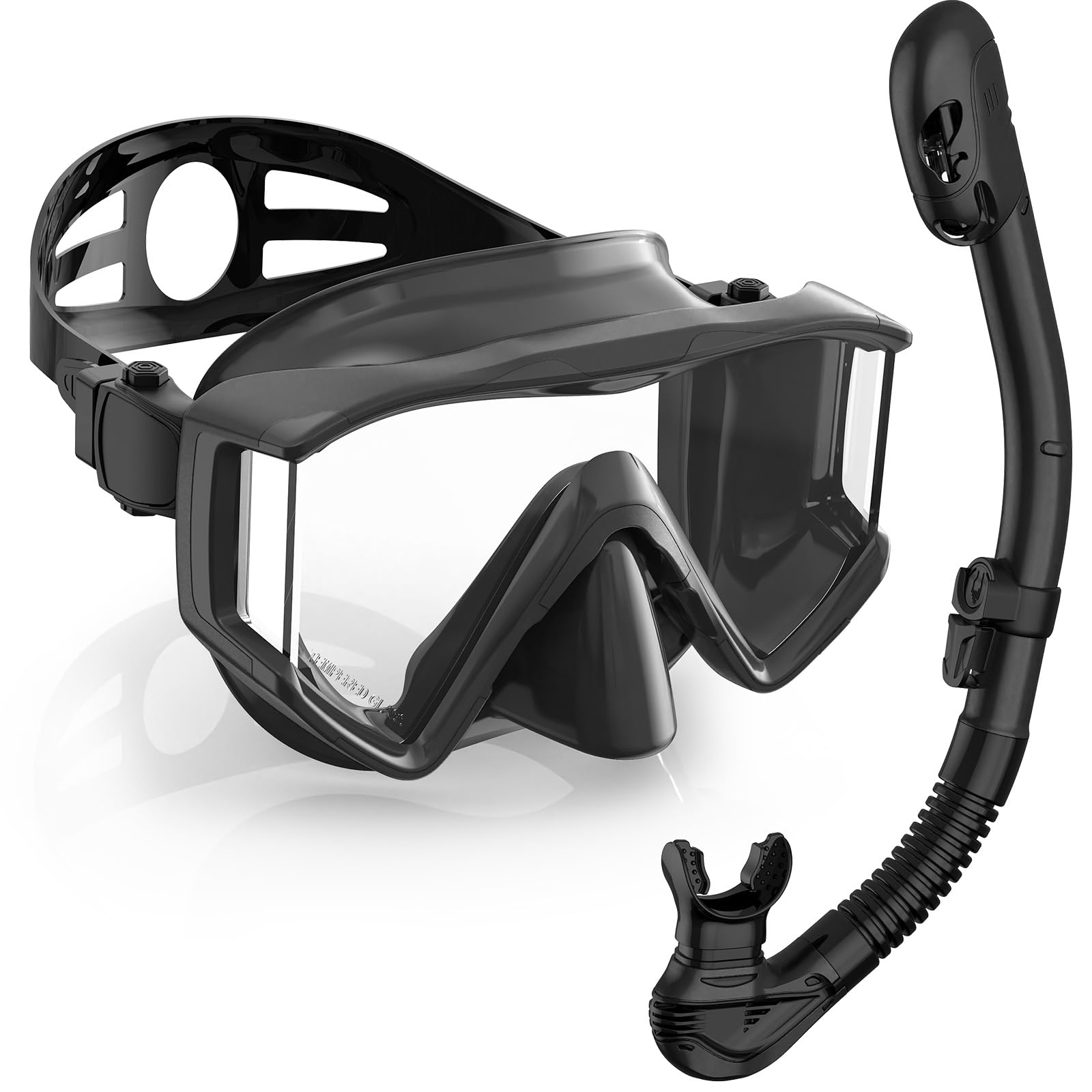goggles for snorkeling Greatever Gear Adults, 3 Window Snorkel Mask Diving Set Schuhgröße:42.5 Bike-Mailorder - Fahrrad Onlineshop Style: Modern The Guardian Omni Integrated