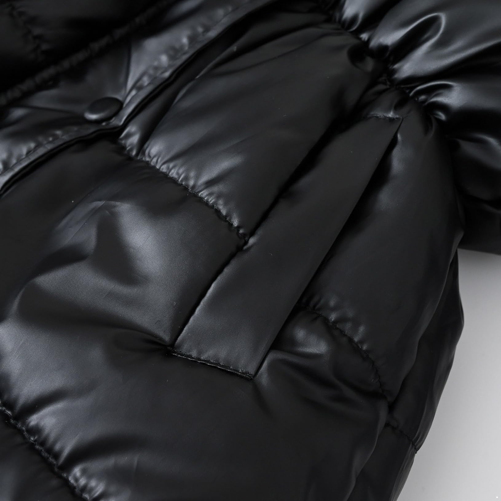 Freebily Chaqueta Plumífero para Niña Abrigo de Plumas con Cremallera y Capucha de Pelos Invierno Caliente Acolchada Largo Abrigo de Grueso Cálida 3-12 Años
