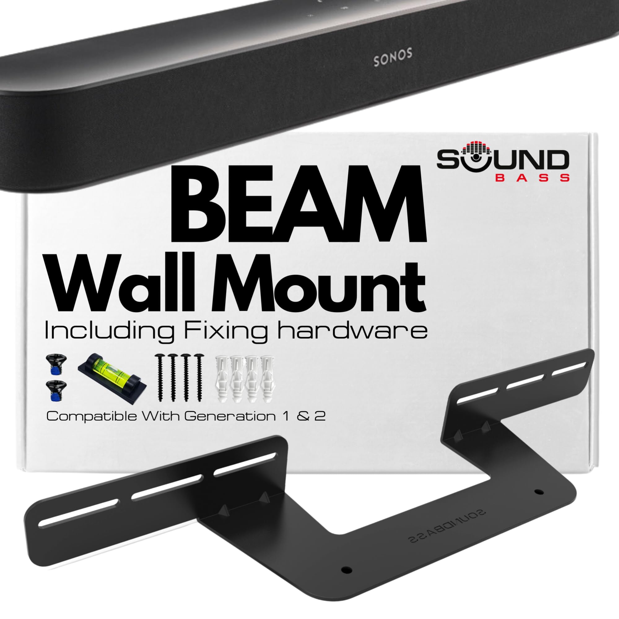 Amazon.com: Sound Bass Soundbar Mount for Sonos Beam Compatible