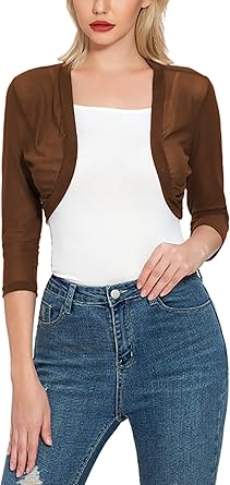 tan bolero shrug
