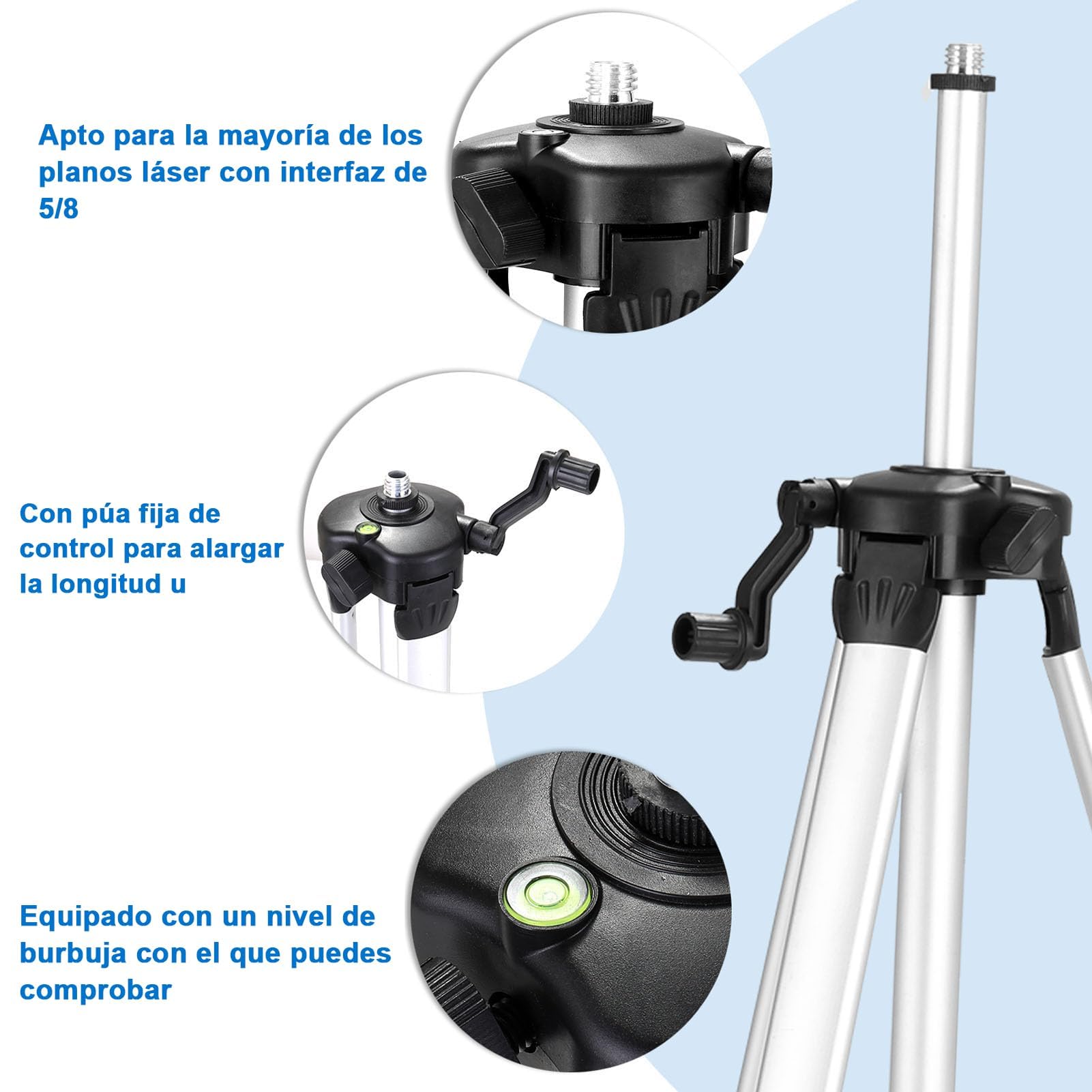 Geevorks Nivel Láser 360,16Líneas Láseres de Verde Cruzada,Autonivelante 3grados 4D,con Trípode+Control Remoto+Control móvil, 2 1200mAh Baterías, Base de Rotación,Herramientas de Mejoras para Hogar