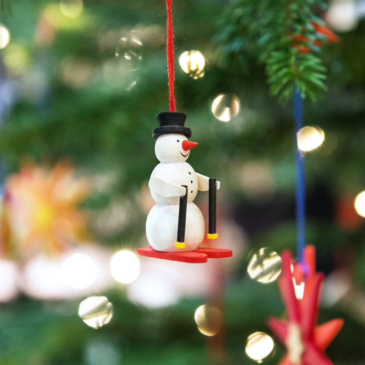 Graupner Holzminiaturen® | Adventskalender-Set 24-teilig Baumschmuck aus Holz | Original Erzgebirgische Holzkunst® | Weihnachtskalender Kinder Sammeln