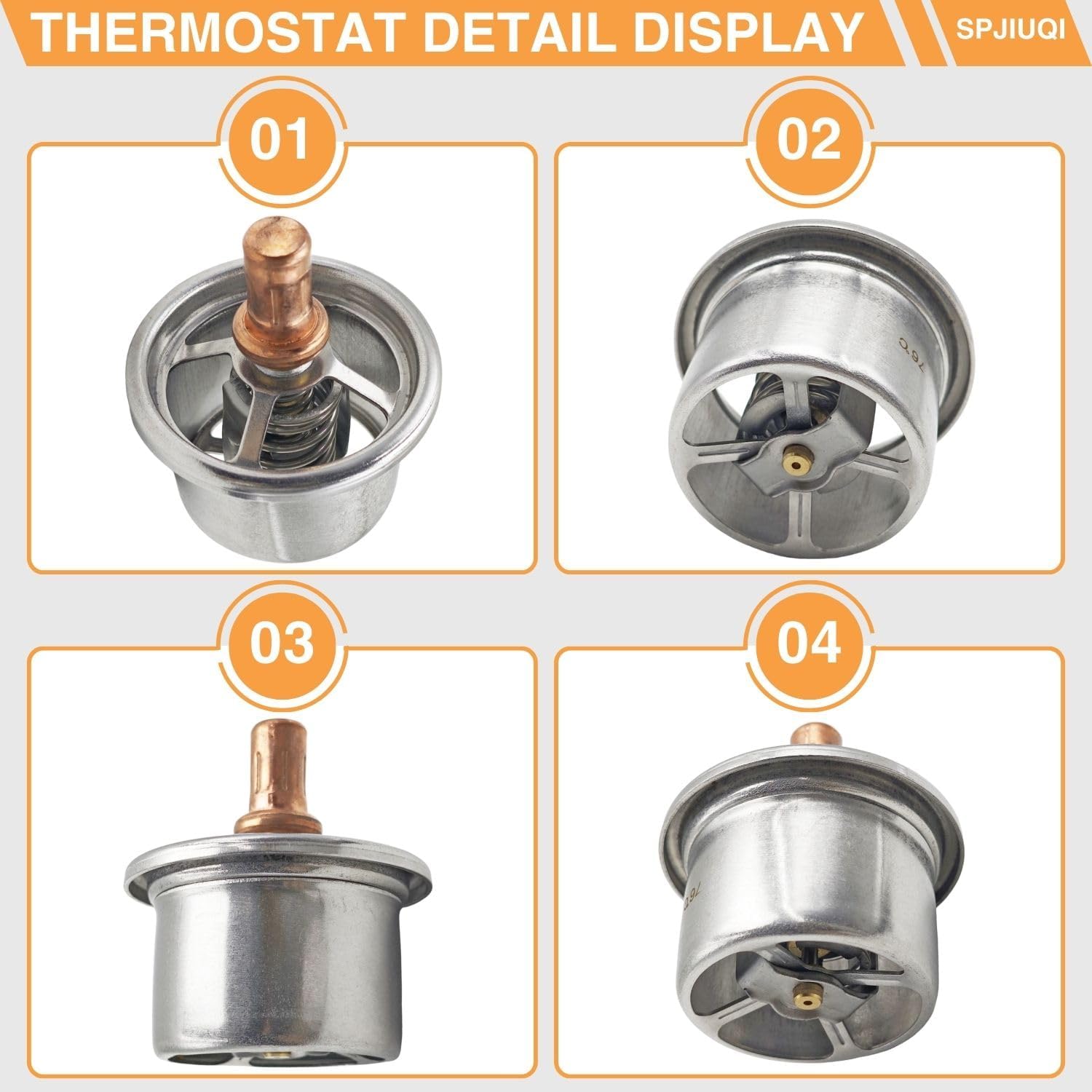 76℃ Thermostat 248-5513 V2485513 4W4794 9N2894 9N3017 9N3720 6I4950 for Caterpillar CAT E330 330L 3306 4W-4794