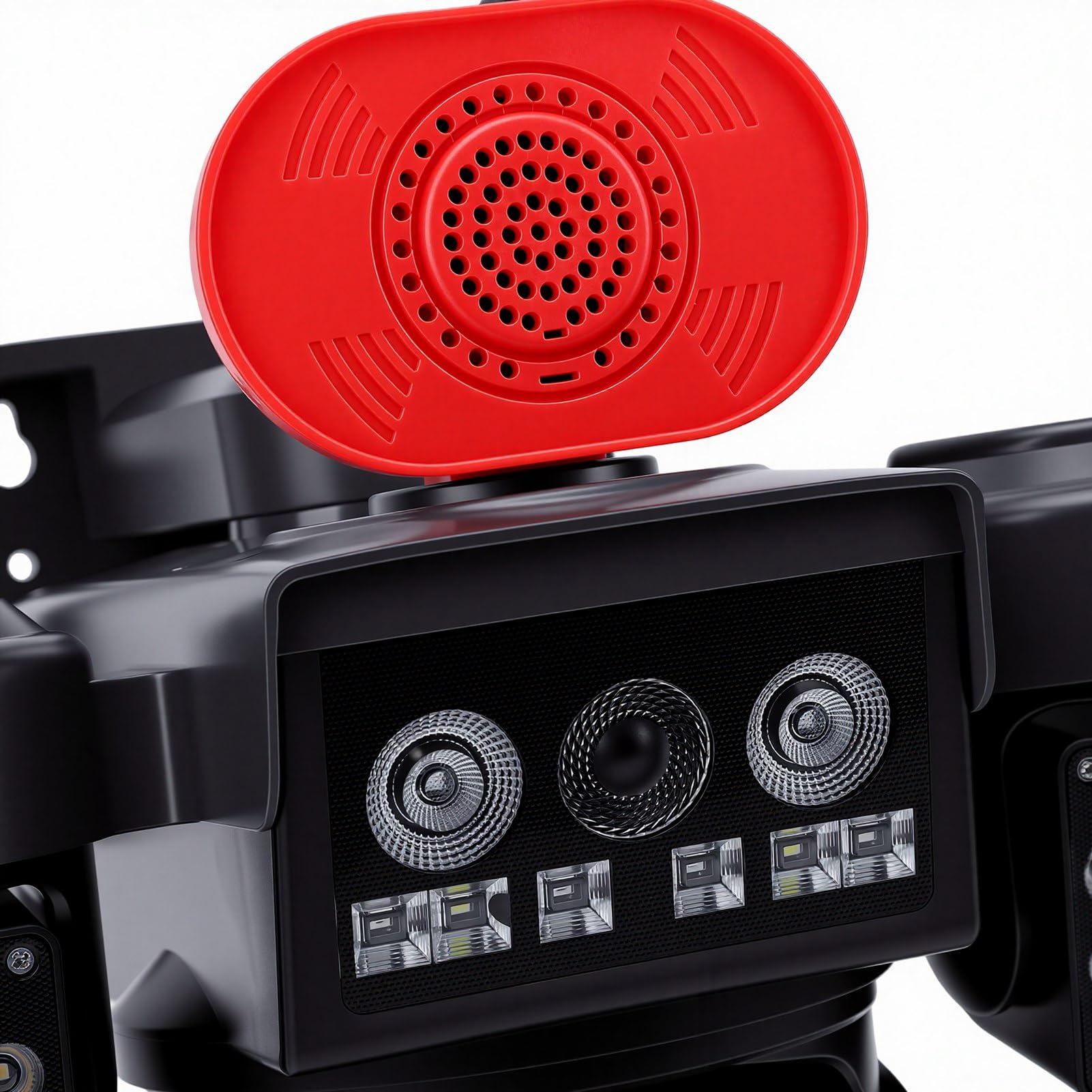 Telecamera di Sicurezza Solare a Triplo Obiettivo con HD 1080P | WiFi Wireless da 360 Gradi per Esterni, Visione Notturna, Audio Bidirezionale, Rilevamento del Movimento PIR per Cortile,
