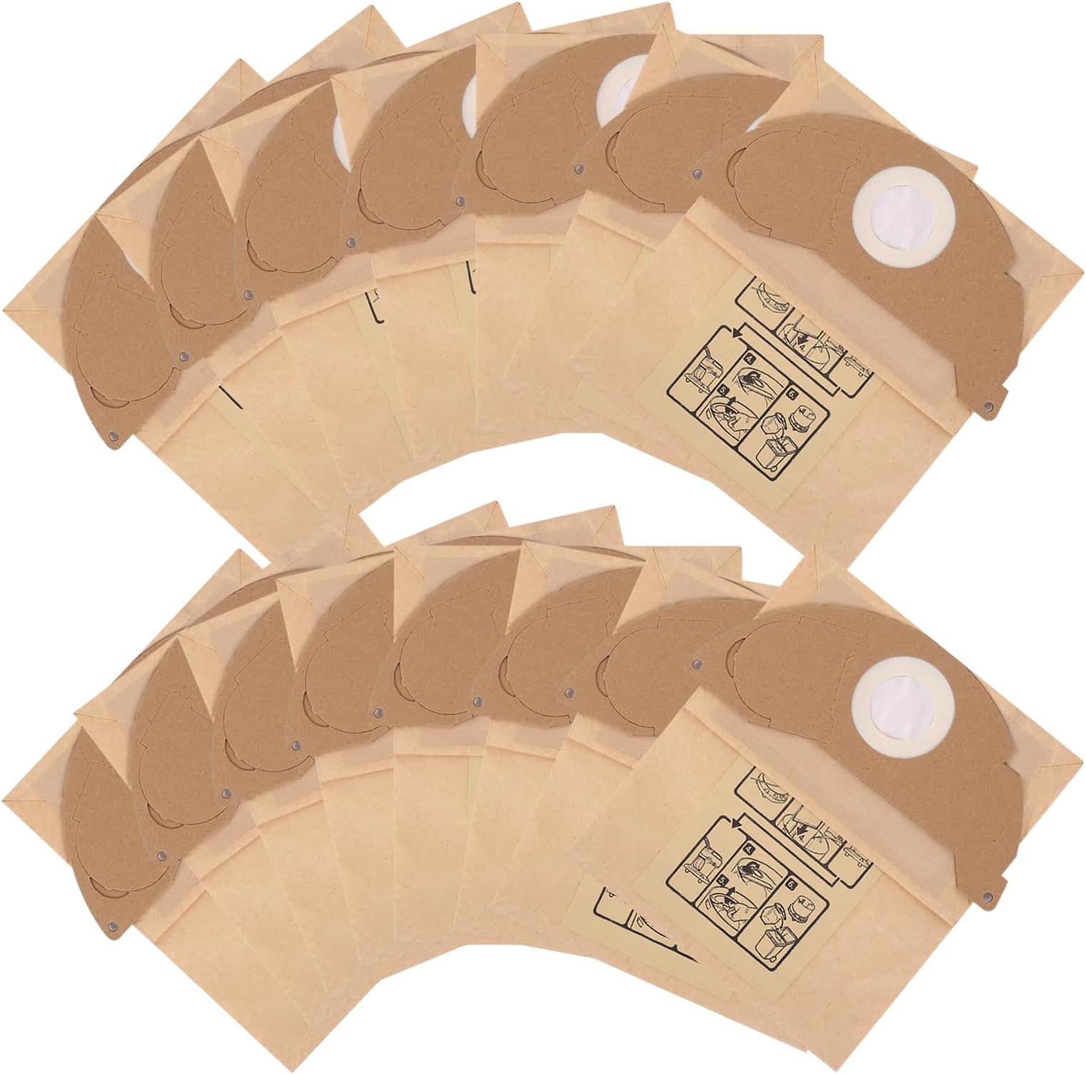 Gudotra 10er Pack Staubsaugerbeutel - Passend Für Kärcher WD2, WD3, MV3 Und Mehr