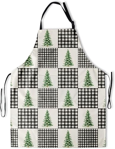 Miniatura 24 de Delantal con bolsillos, delantales para mujeres y hombres, delantal de cocina para cocinar, jardinería, servidor, camarera, pintura Arcoíris