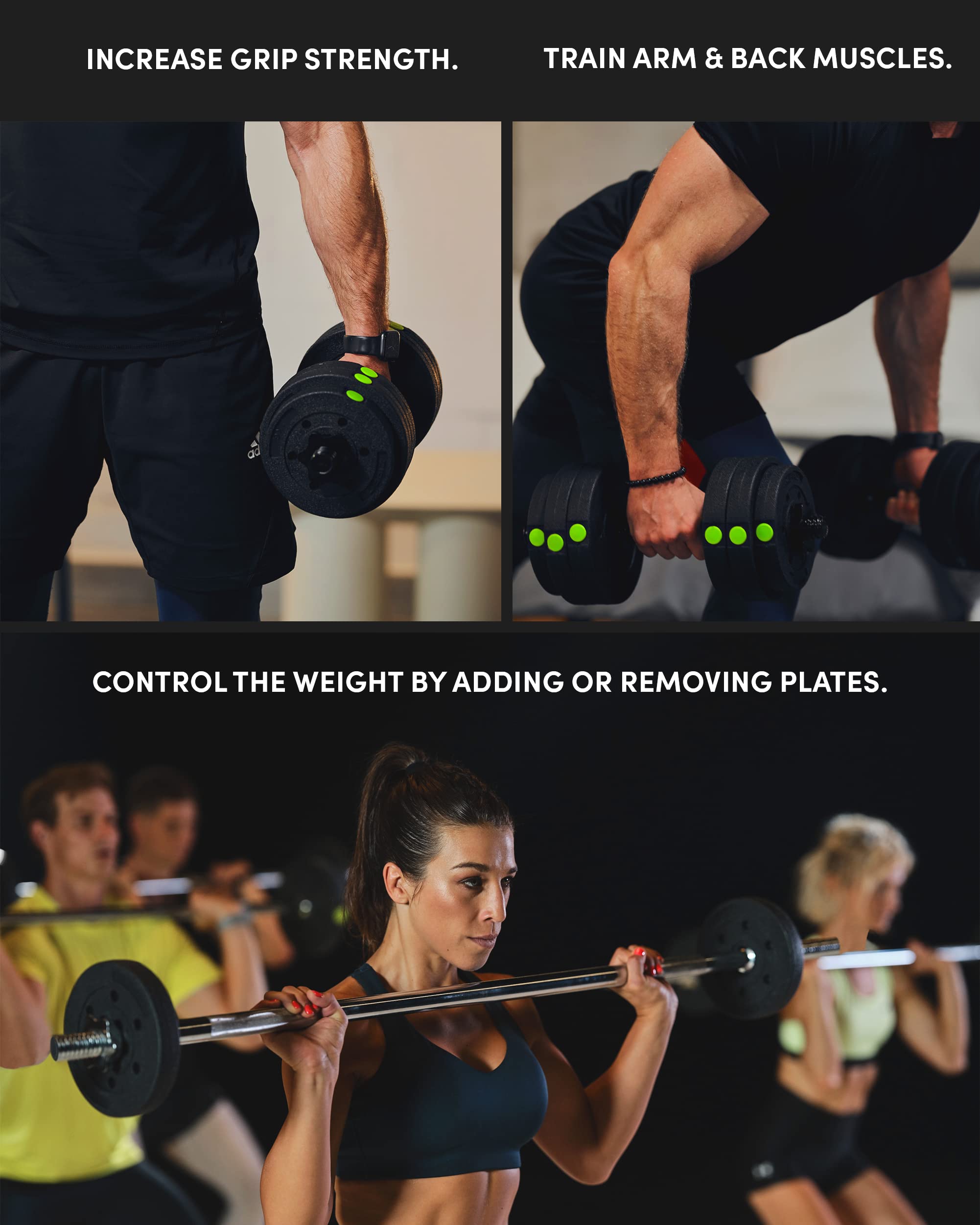 ZIPRO Bitum-Hantelset 2x10 kg – 12 Gewichtsscheiben, Verstellbare Hanteln für Krafttraining, Rutschfeste Griffe, Robuste Materialien, Ideal für das Training zu Hause