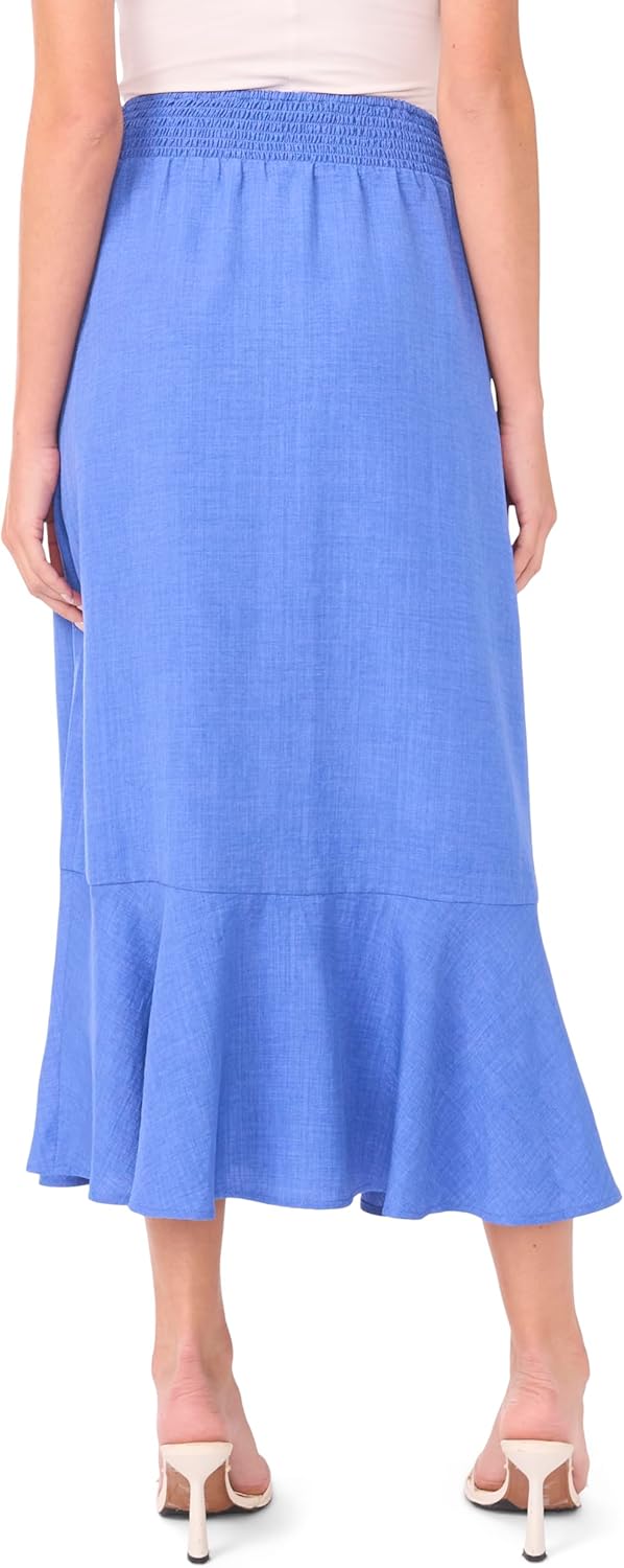 Vince Camuto Women's Smocked Waist Maxi Skirt