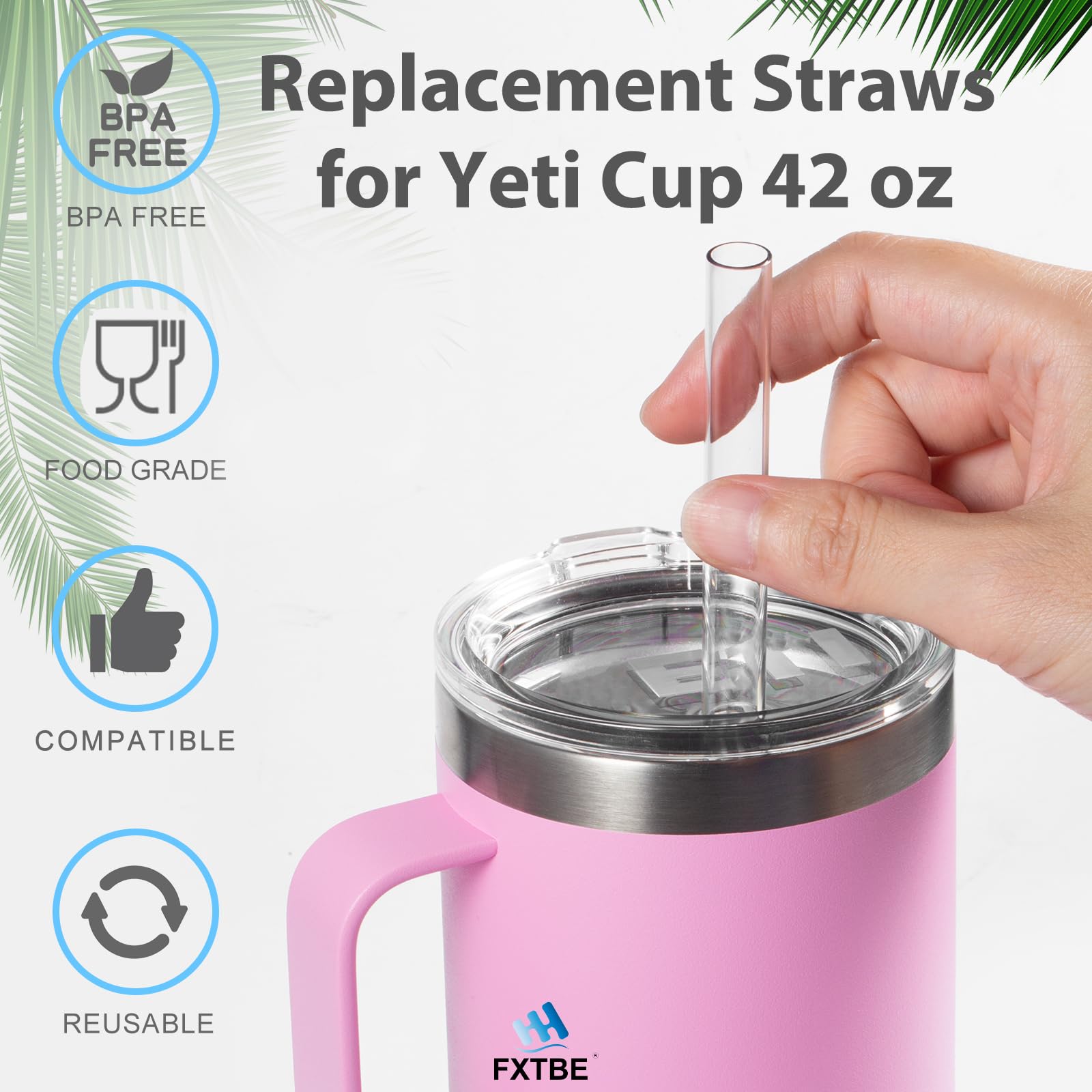 Amazon | Yeti Cup 44オンス用ストロー、Yeti Rambler 44オンス