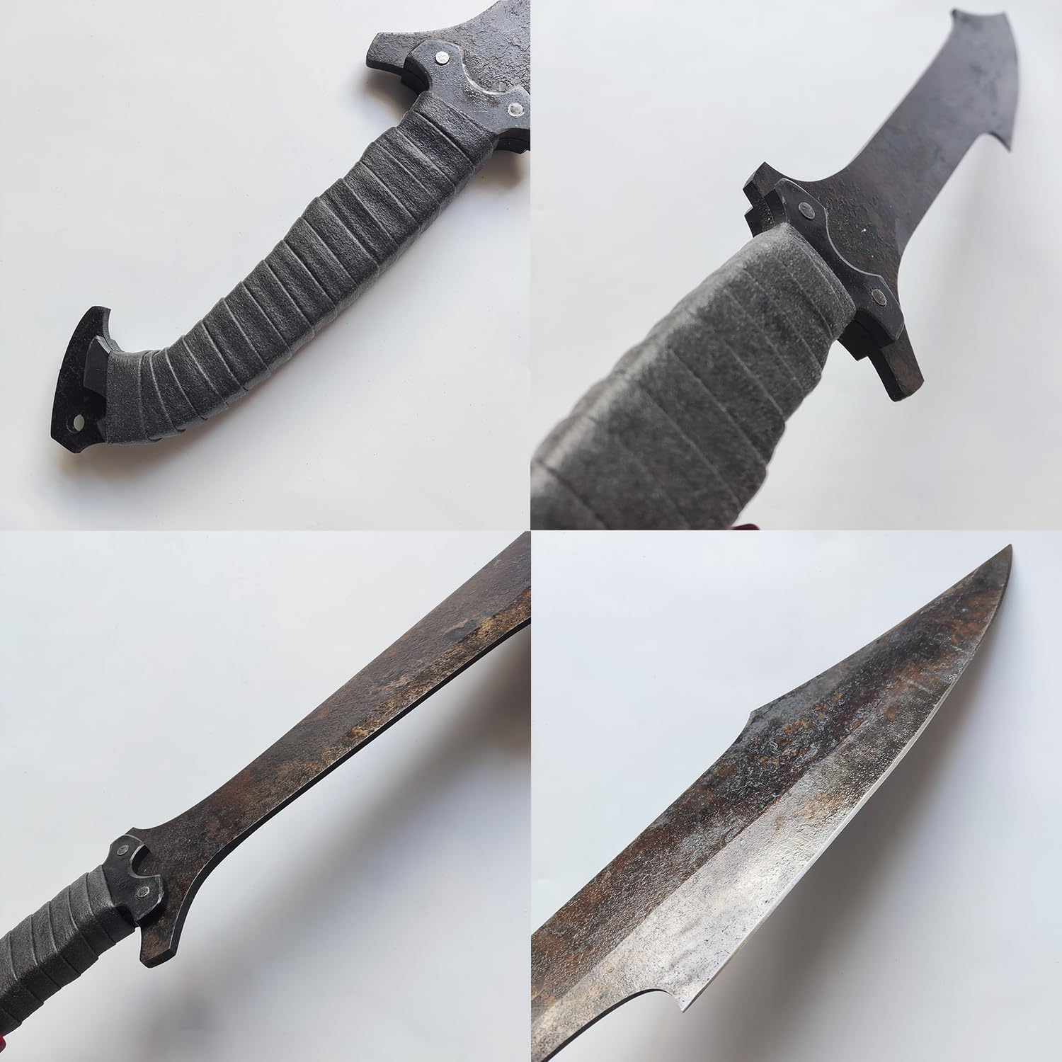 Full Tang Carbon Steel Machete Sword with Sheath for Practice, Outdoor Use, Collection-27.6 Inch - Image 5