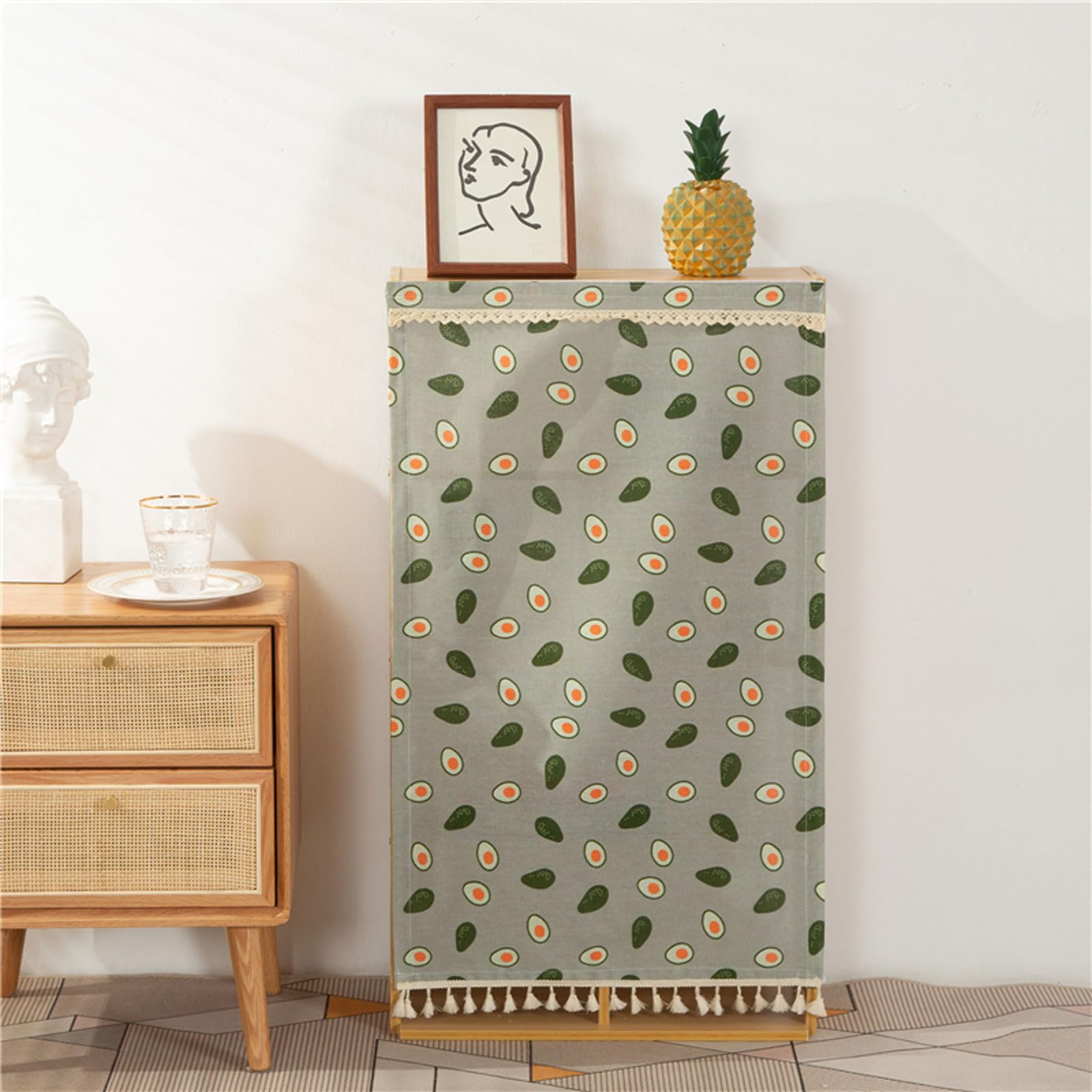 GoldeneAmeisen Gerneric Curtain Tiers,Kitchen Net Curtains,Cupboard Curtain,READY TO HANG,Privacy Protected,Thermal Insulated Light Blocking,for Small Window Basement Cupboard,Bedroom,Living Room