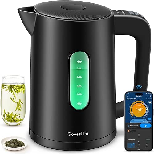 GoveeLife Smart Kettle Temperature Control 1.7L, 1500w WiFi Tea Kettle