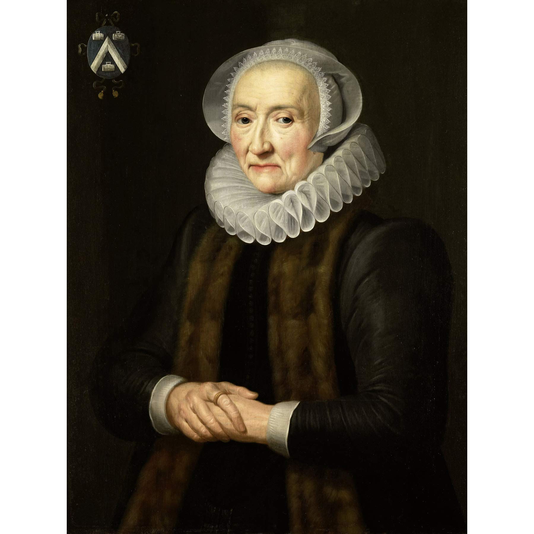 Artery8 Van Mierevelt Portrait Alid Van Der Laen Premium Wall Art Canvas Print 18X24 Inch