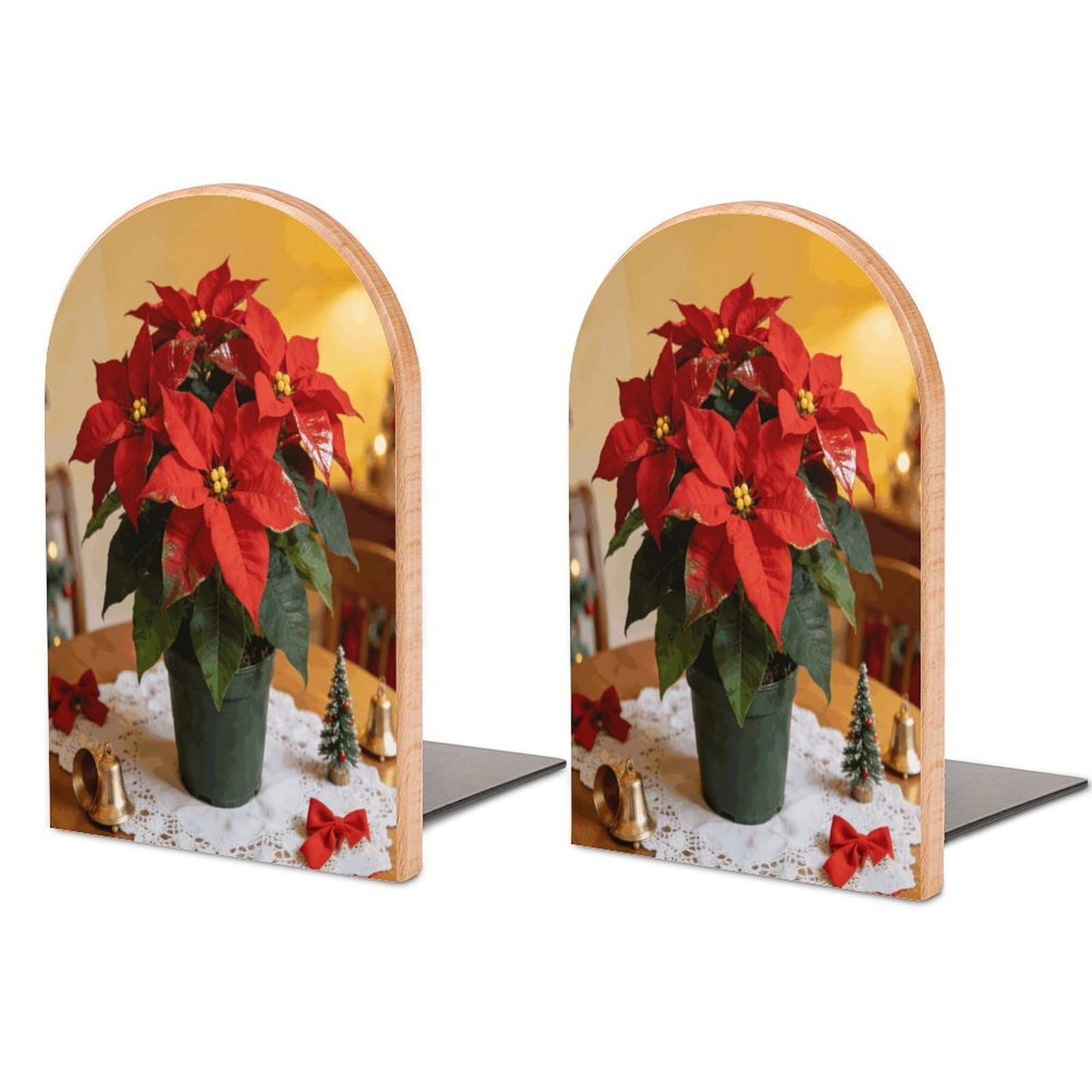 Sujetalibros de Navidad de madera bonito y moderno para regalar a lectores