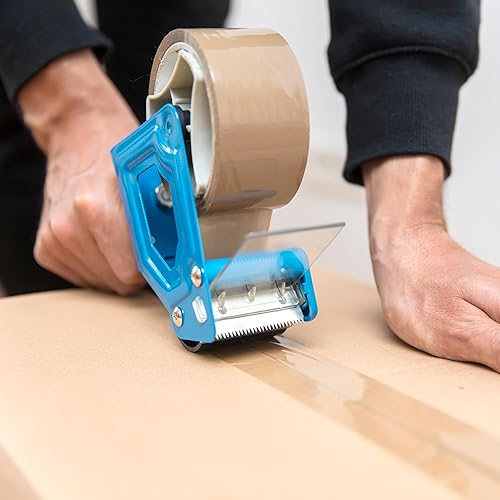 Miniatura 6 de PSBM - Cinta de embalaje, 2 pulgadas x 55 yardas, paquete de 36, marrón, 1.75 mil, cinta de embalaje acrílica para rellenar dispensadores, mudanza,