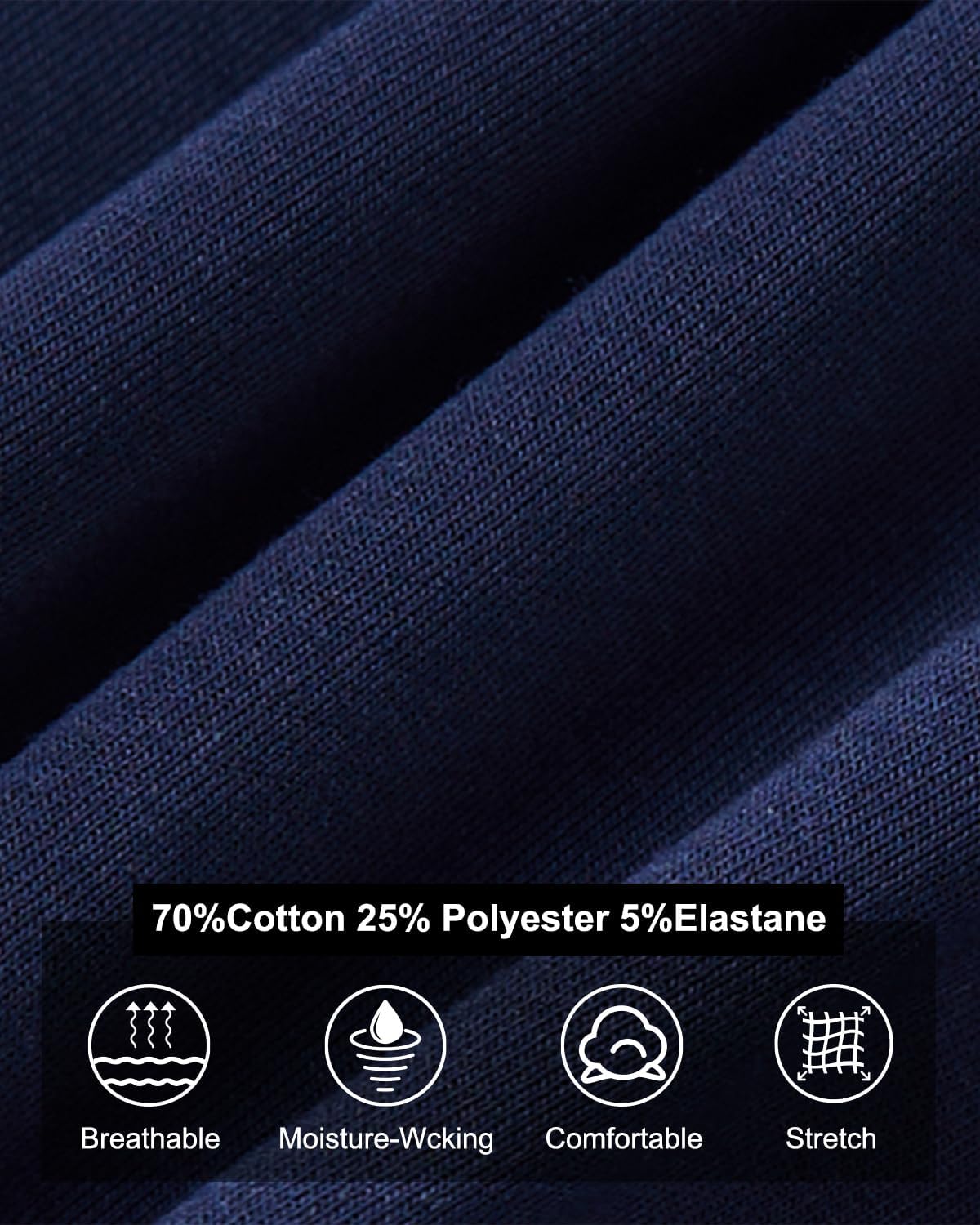 Mens Athletic Sweat Shorts 3 Inch Cotton Soft Casual with Pockets Gym Workout Running Short - Image 5