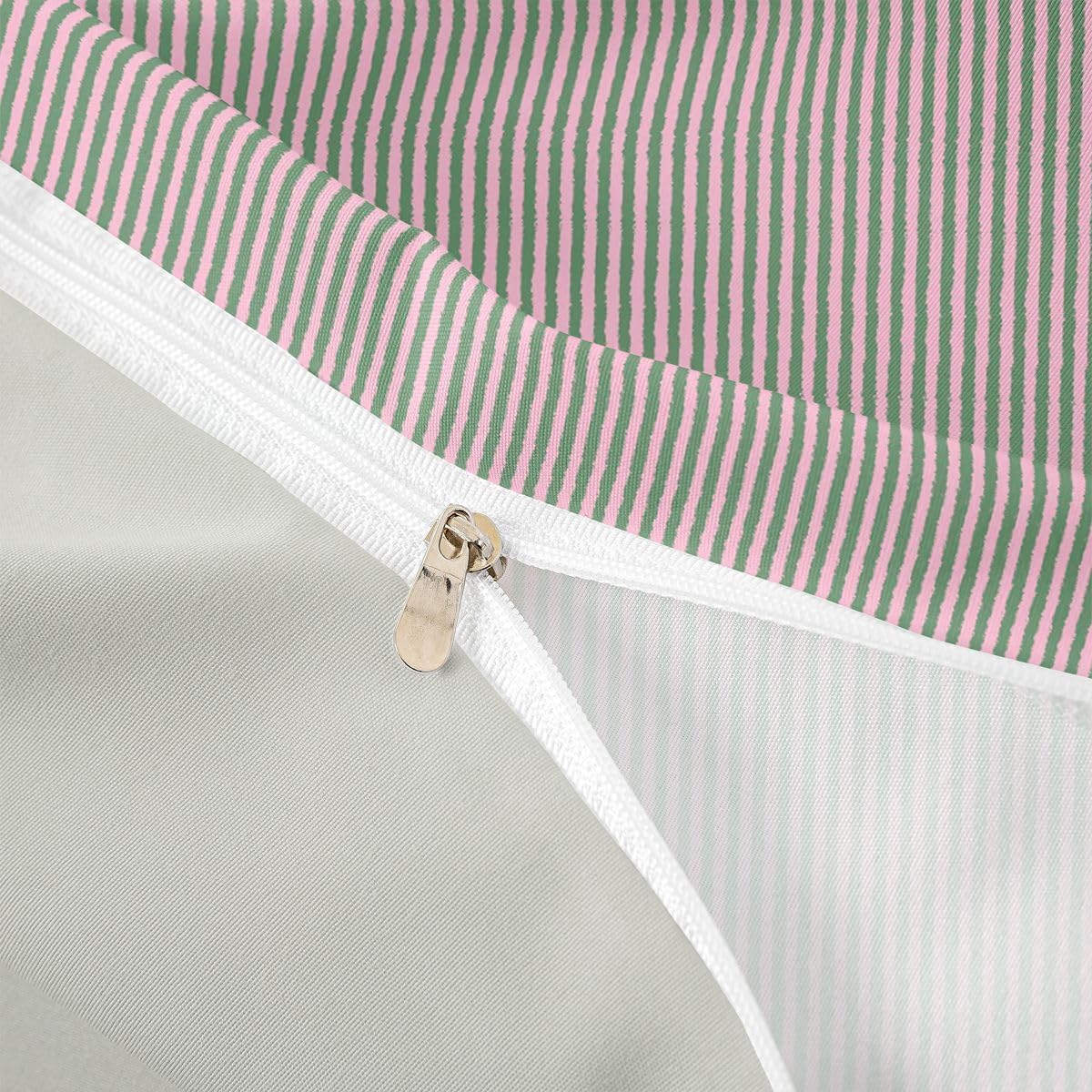Feelyou Green Pink Duvet Cover Toddler Size