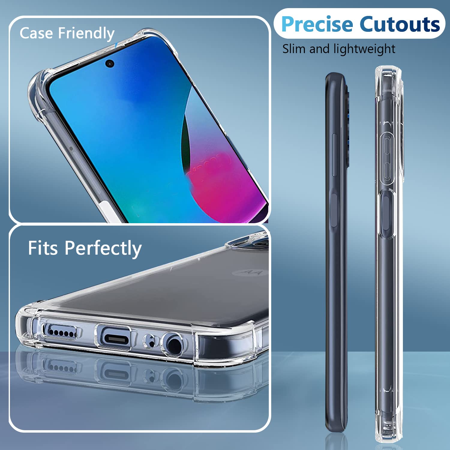 Amazon.com: Zeking for Moto G 5G(2025) Case, Crystal Clear