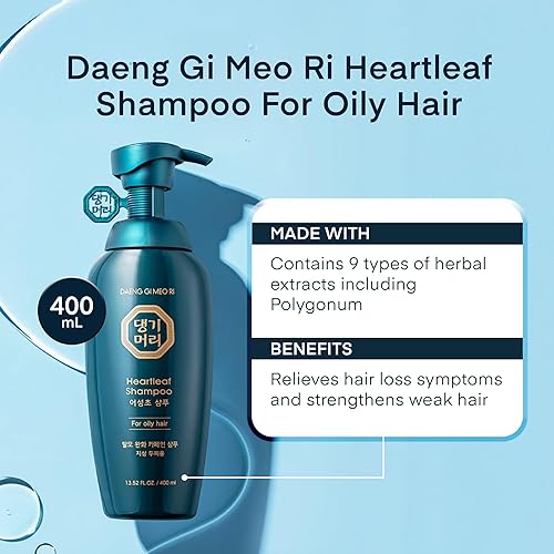 Miniatura 3 de DAENG GI MEO RI - Champú para el cuidado de la caída del cabello para cabello graso + tratamiento de cuidado de la caída del cabello para todo tipo