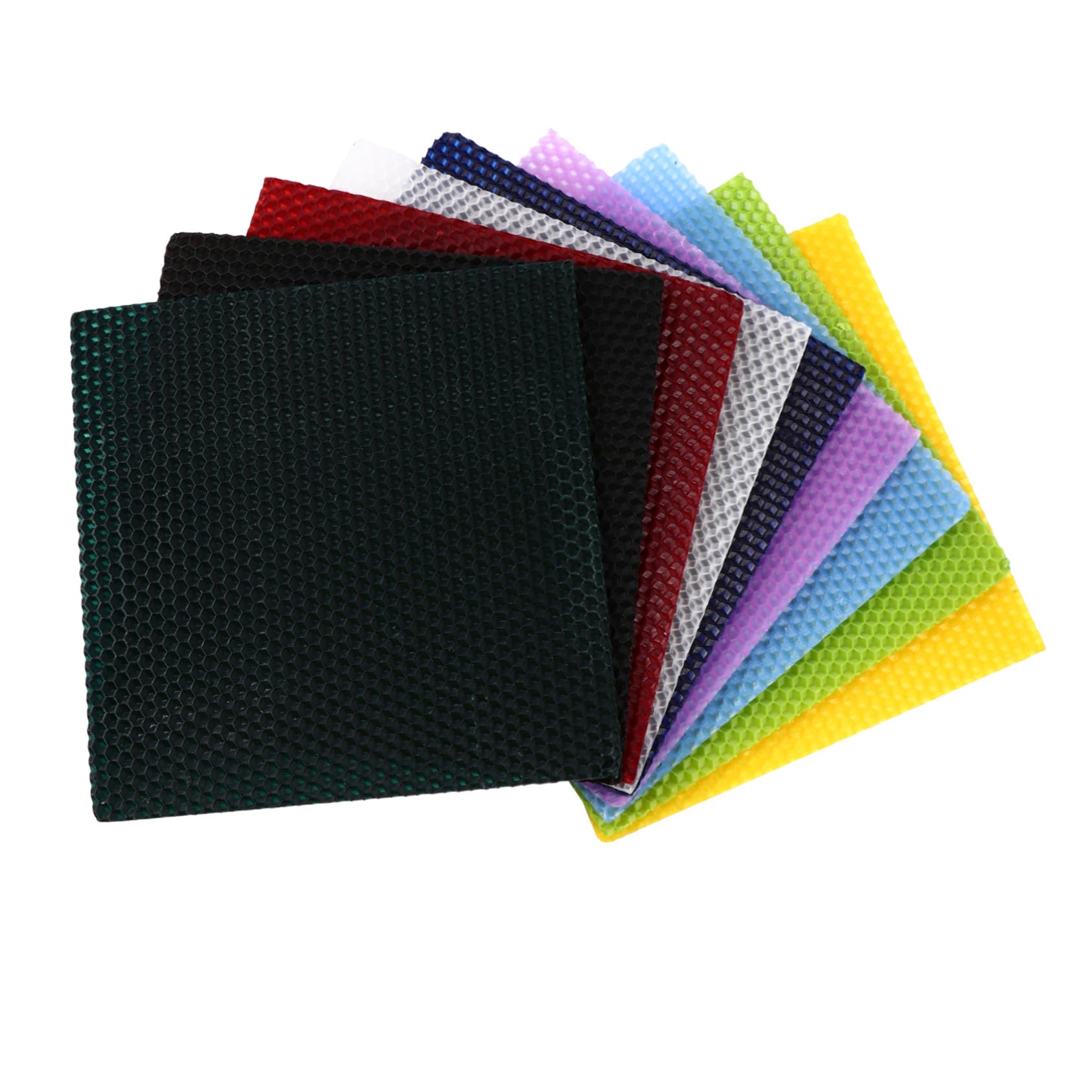 NUOBESTY Kit fare Candele 9 Pezzi Fogli di Cera D'api, per Progetti Creativi per Ragazzo Ragazza e Fai da Te, Facile da Usare Colore Casuale