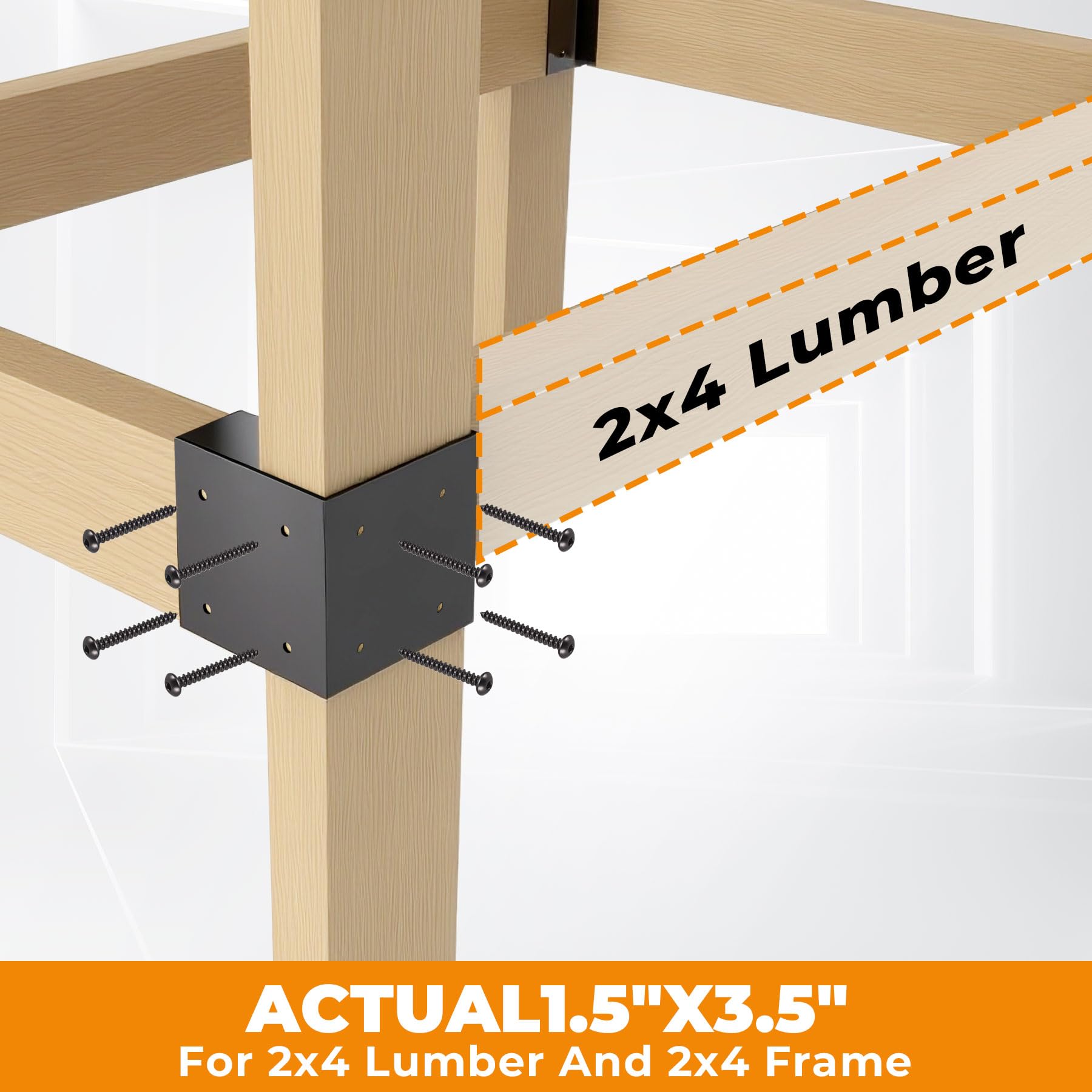 Snapklik.com : Heavy Duty Workbench Brackets Kit, 8 PCS 3-Way Right ...