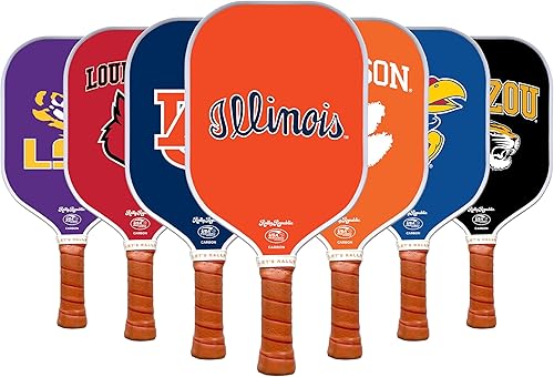 Miniatura 50 de Raqueta de pickleball colegial oficialmente licenciada - Raqueta aprobada por la Asociación de Pickleball de EE. UU. - Núcleo de nido de abeja