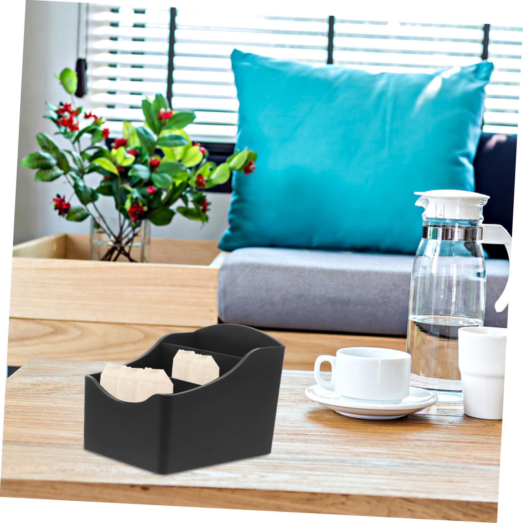 JECOMPRIS Hotel Paper Cups Organizer Countertop Station Organizer Sugar Packet Holders Tea Bag Storage Pod Holder for Coffee