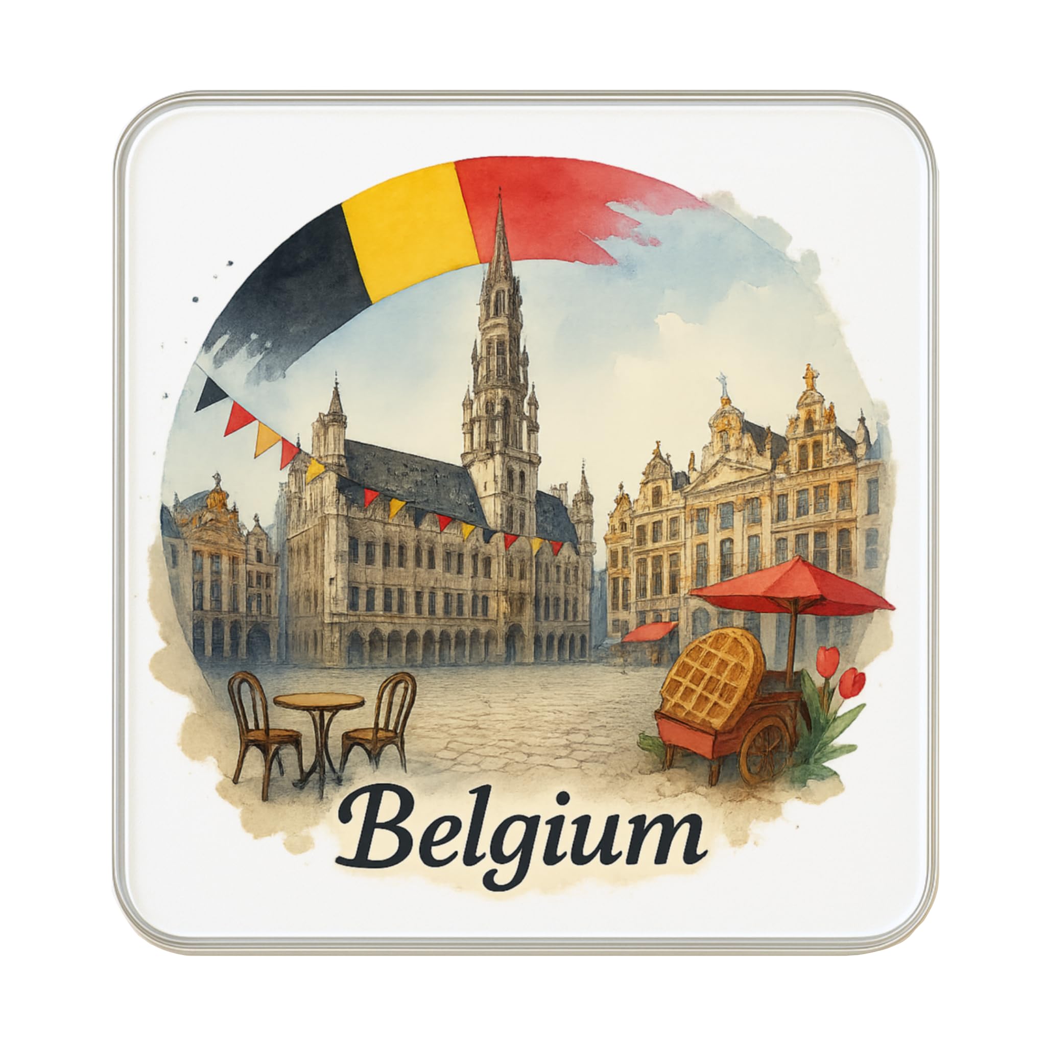 Aimant de réfrigérateur Belgique pour revivre chaque jour votre plus beau souvenir de voyage